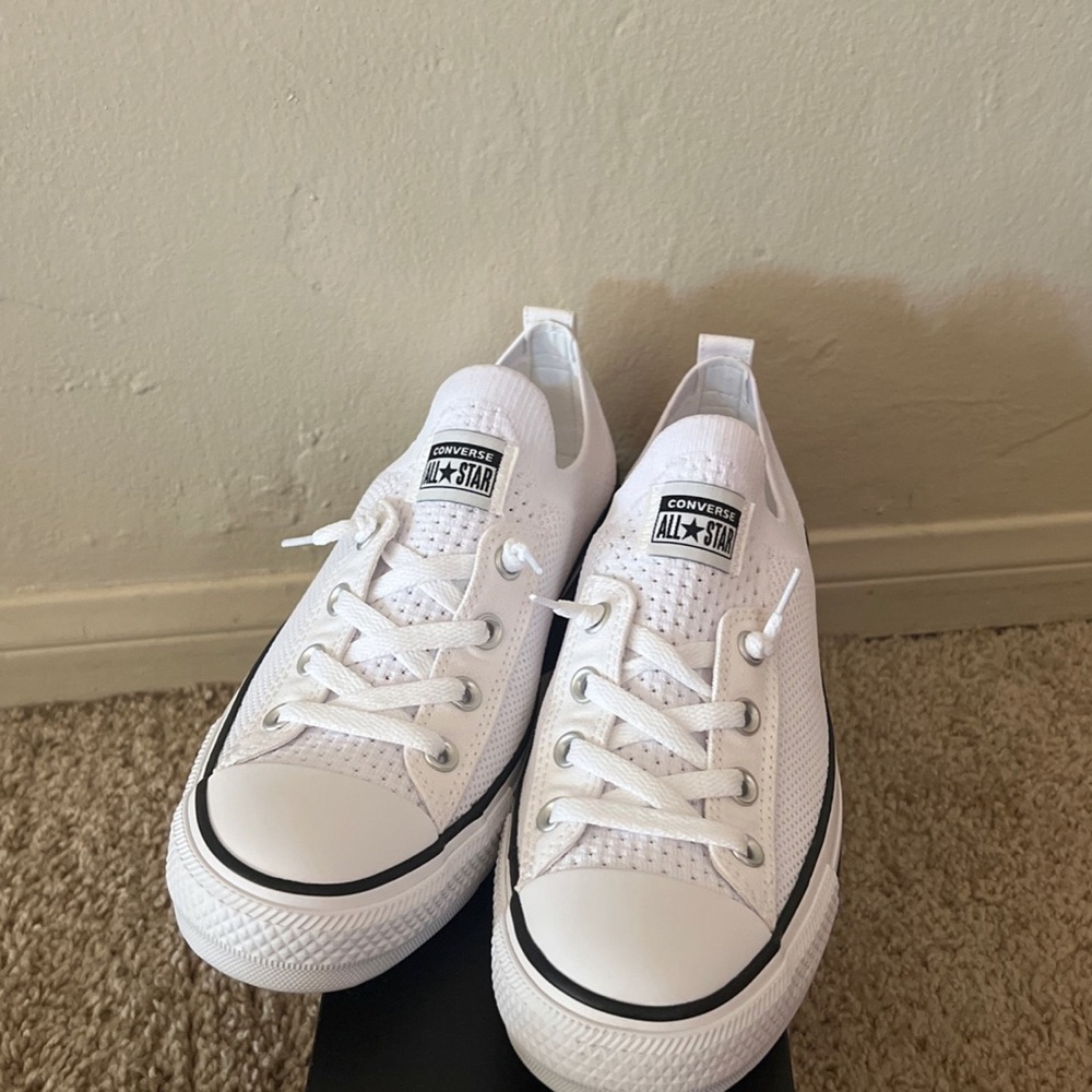 Women’s white converse